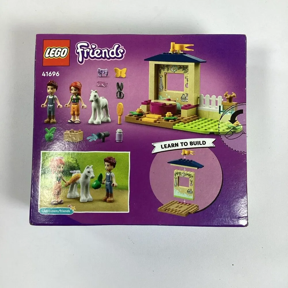 Lego Friends Pony Washing Stable Kit 41696 Building Toy Mia Daniel Minifig New